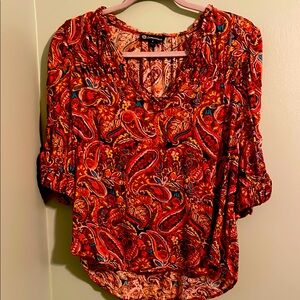 Paisley Orange Women's Top